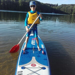 Lukas Zeller mit Board